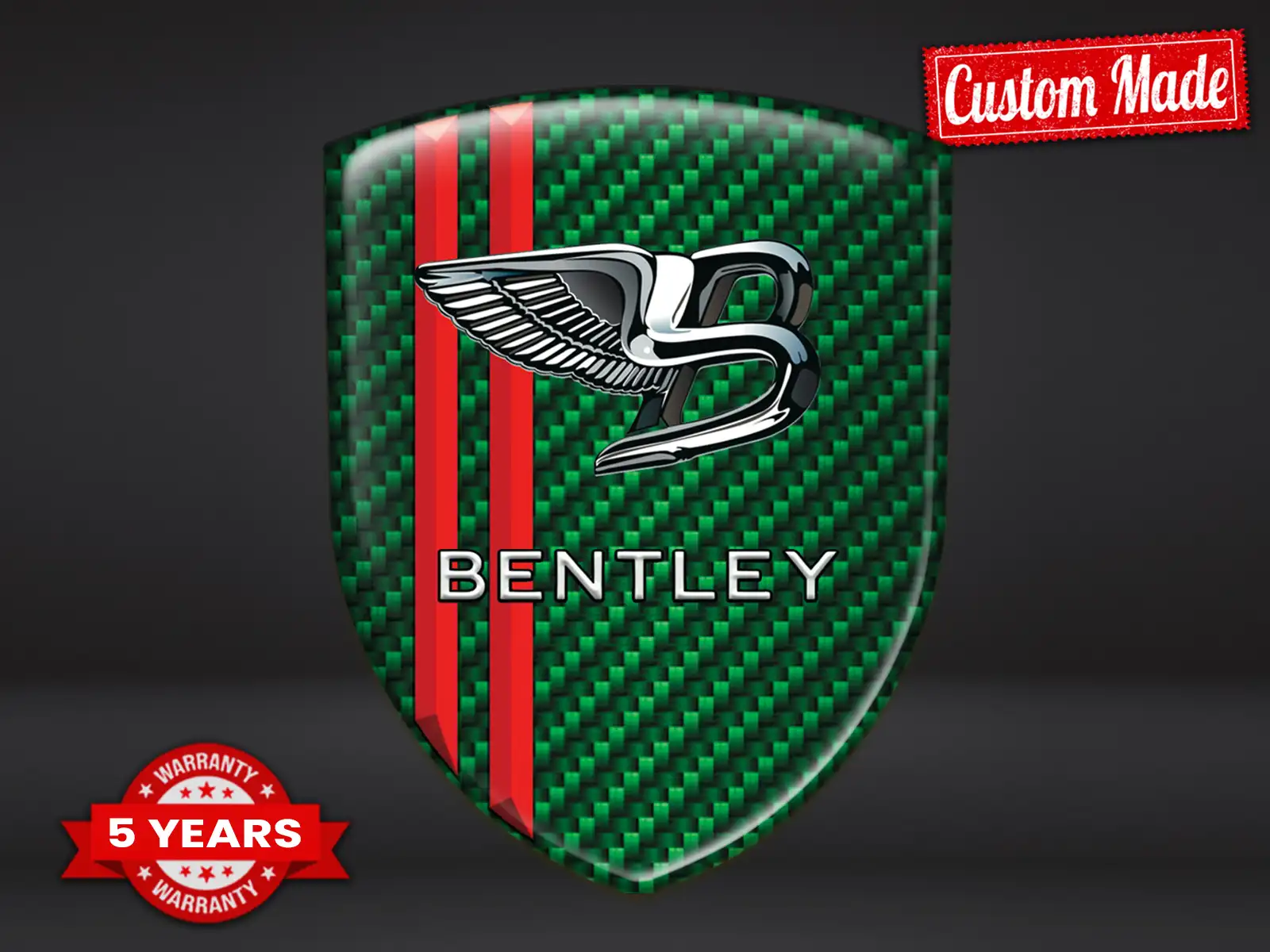 Bentley Pegatina Parabrisas Moderna Máximo Duradero Estilo Pro